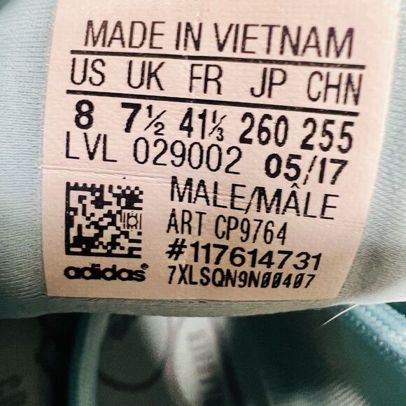 adidas Pharrell x Tennis Hu Ice Blue Men’s Size 8 Sneakers Shoes - Picture 8 of 8